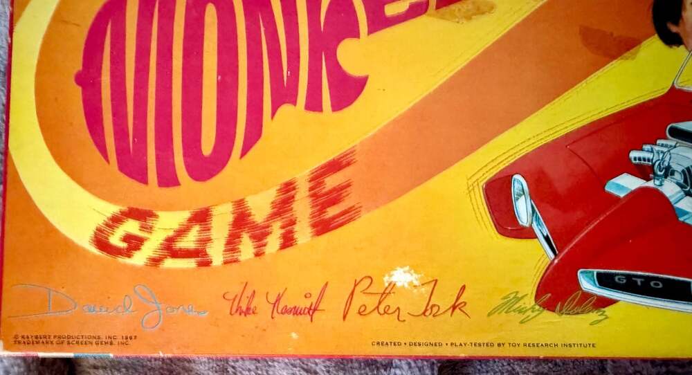 1967 Vintage Transogram The Monkees Game Board Game